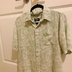 Chaps Green Floral Men's Shirt